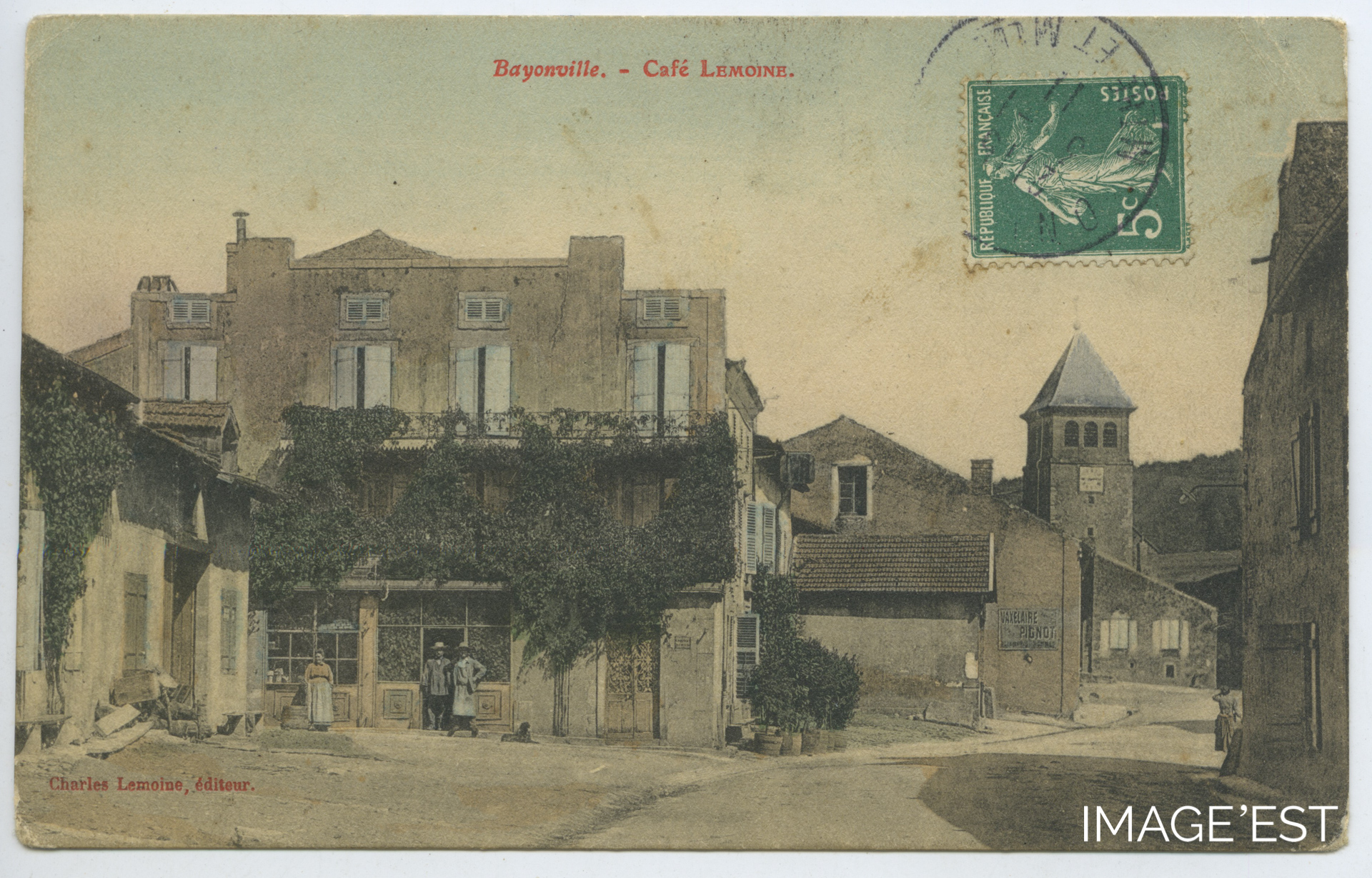Café Lemoine (BayonvillesurMad) ANONYME 1910 Fiche documentaire